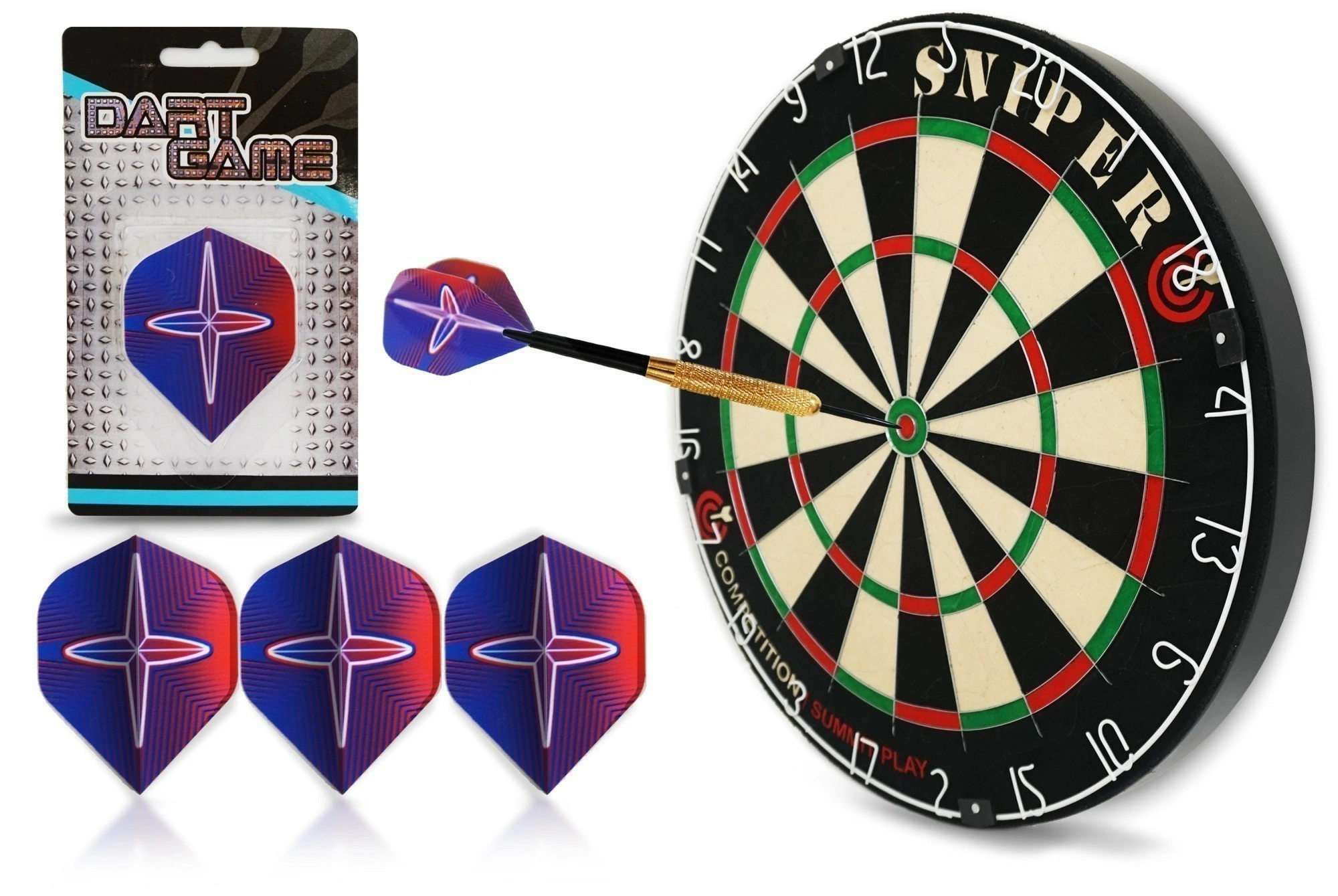 Набор оперений STAR BLUE RED 3 шт