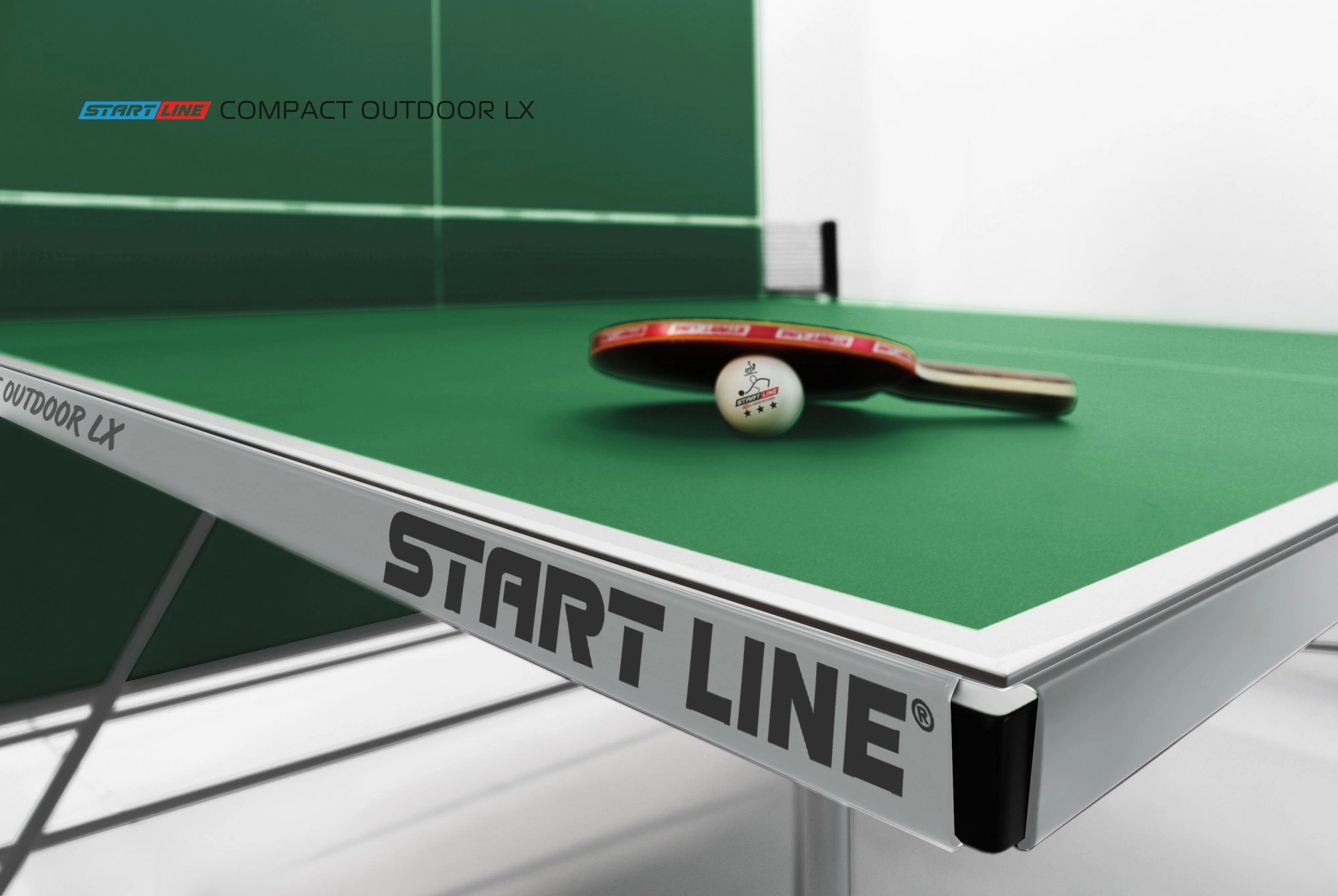Стол теннисный Compact-2 LX Всепогодный Зелёный NEW
