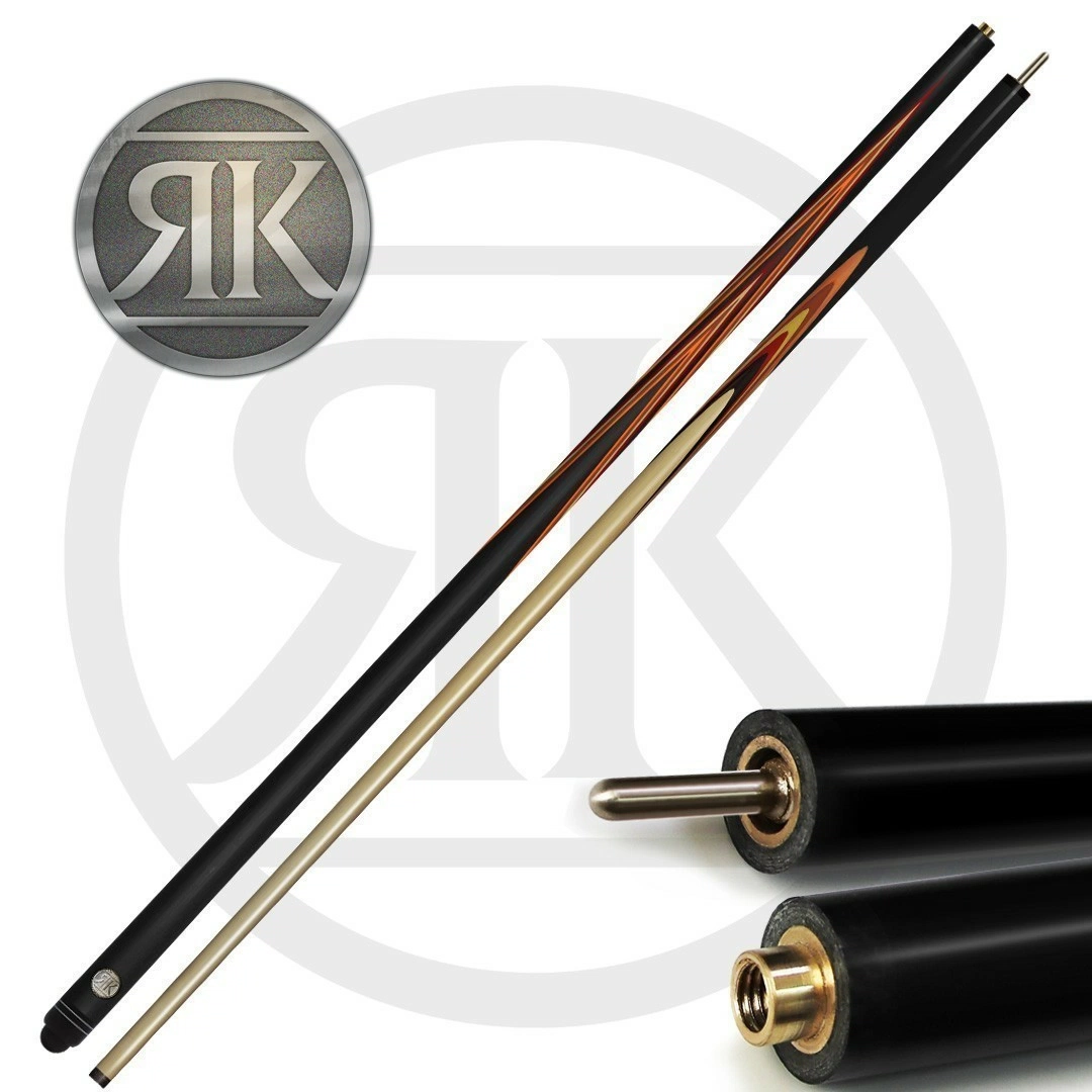 Кий Янтарь, черный граб/желт.граб/ятоба/красный.граб, 14-запилов, 2PC(ЯК)