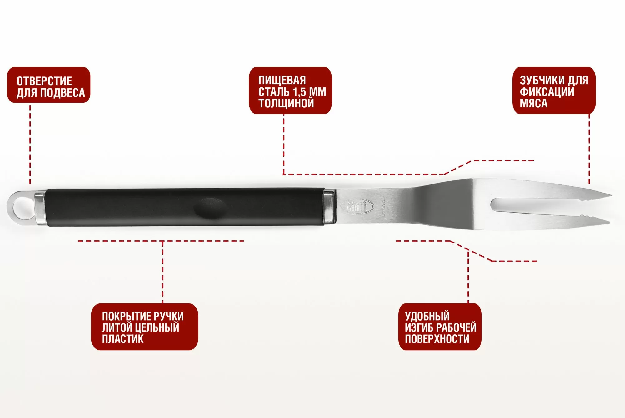 Набор для гриля (рукав: лопатка, вилка, щипцы)