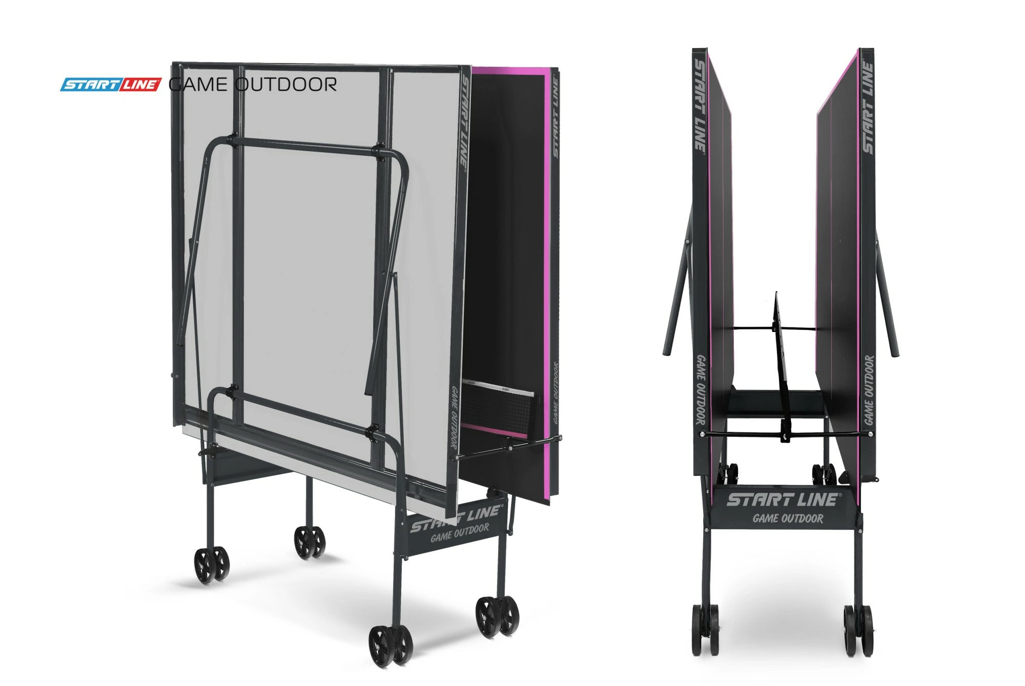 Стол теннисный Game 6 Всепогодный с сеткой Black