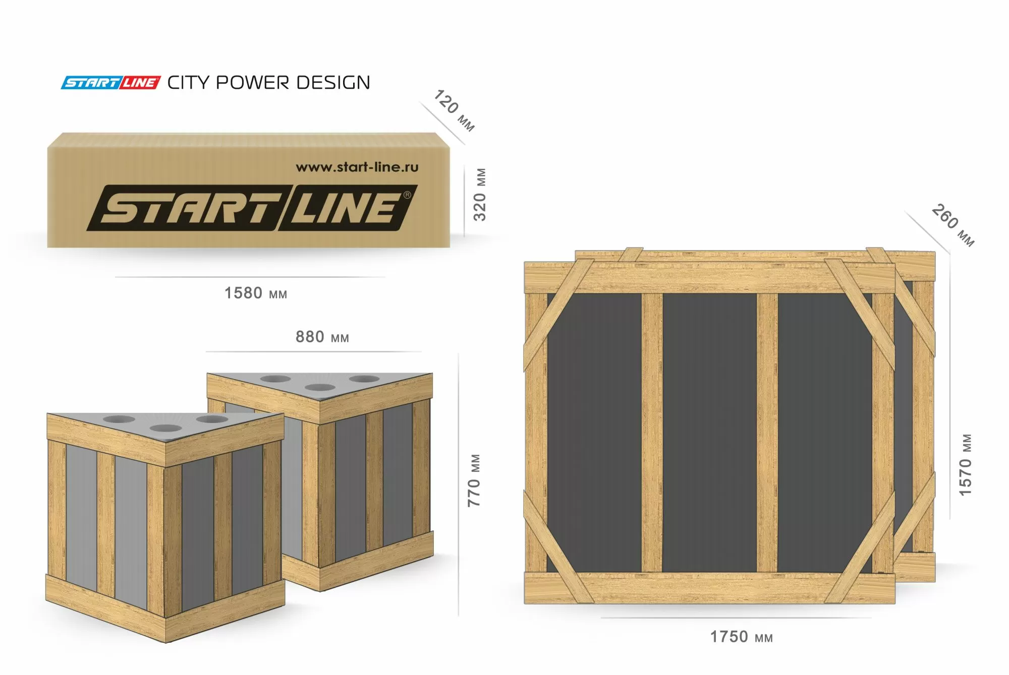 Стол теннисный City Power DESIGN Всепогодный