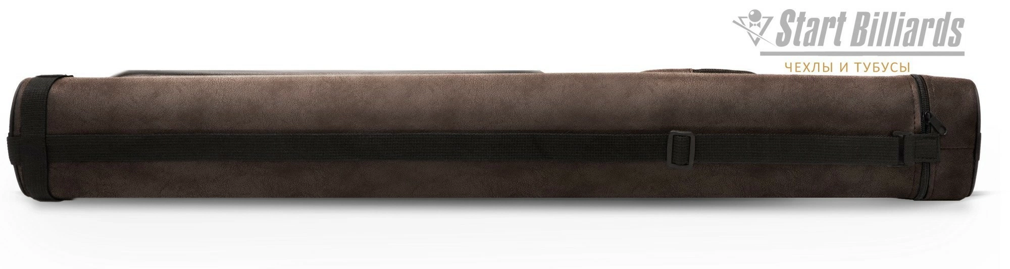 Тубус на 2 кия "GuePod" коричневый нубук 2