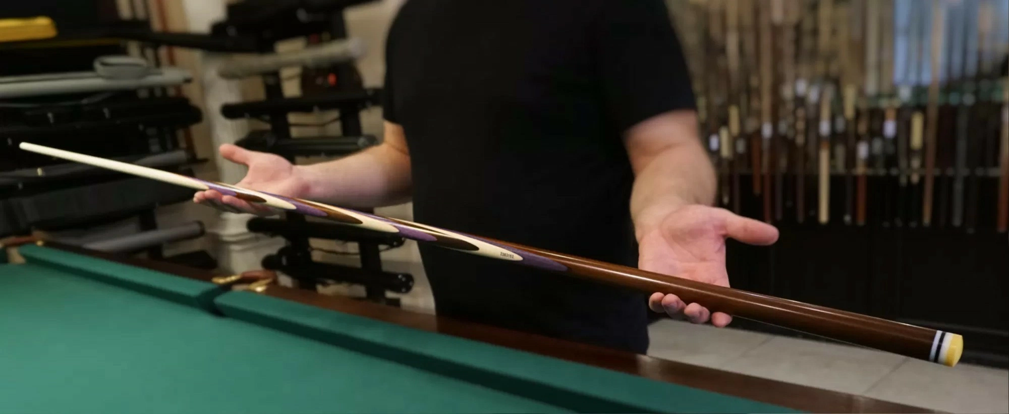 Кий Интегро, 10 запилов, граб/амарант 1РС Vortex