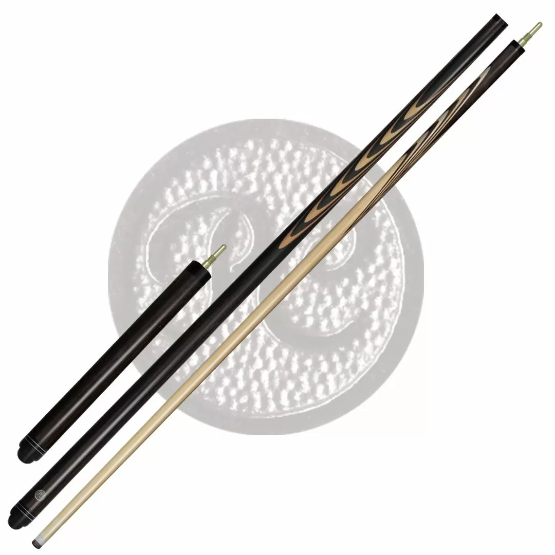 10-1У Кий "Классик 13 запильный" 2 РС, черный граб/граб 3