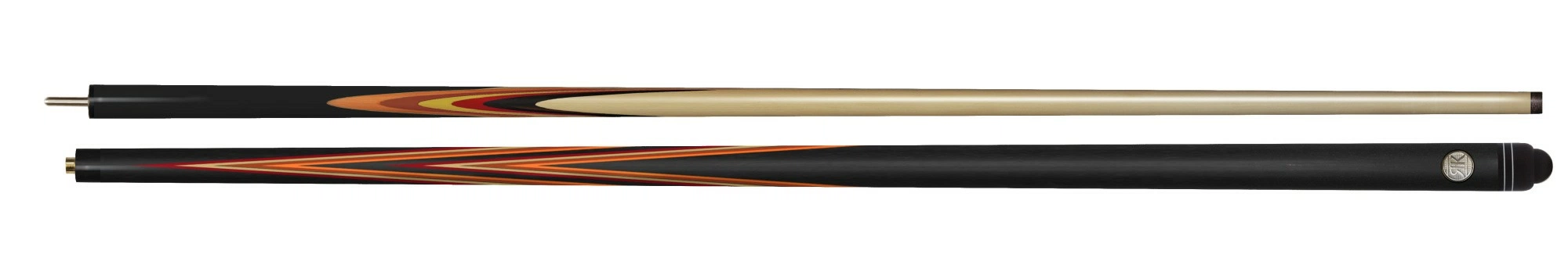 Кий Янтарь, черный граб/желт.граб/ятоба/красный.граб, 14-запилов, 2PC(ЯК)