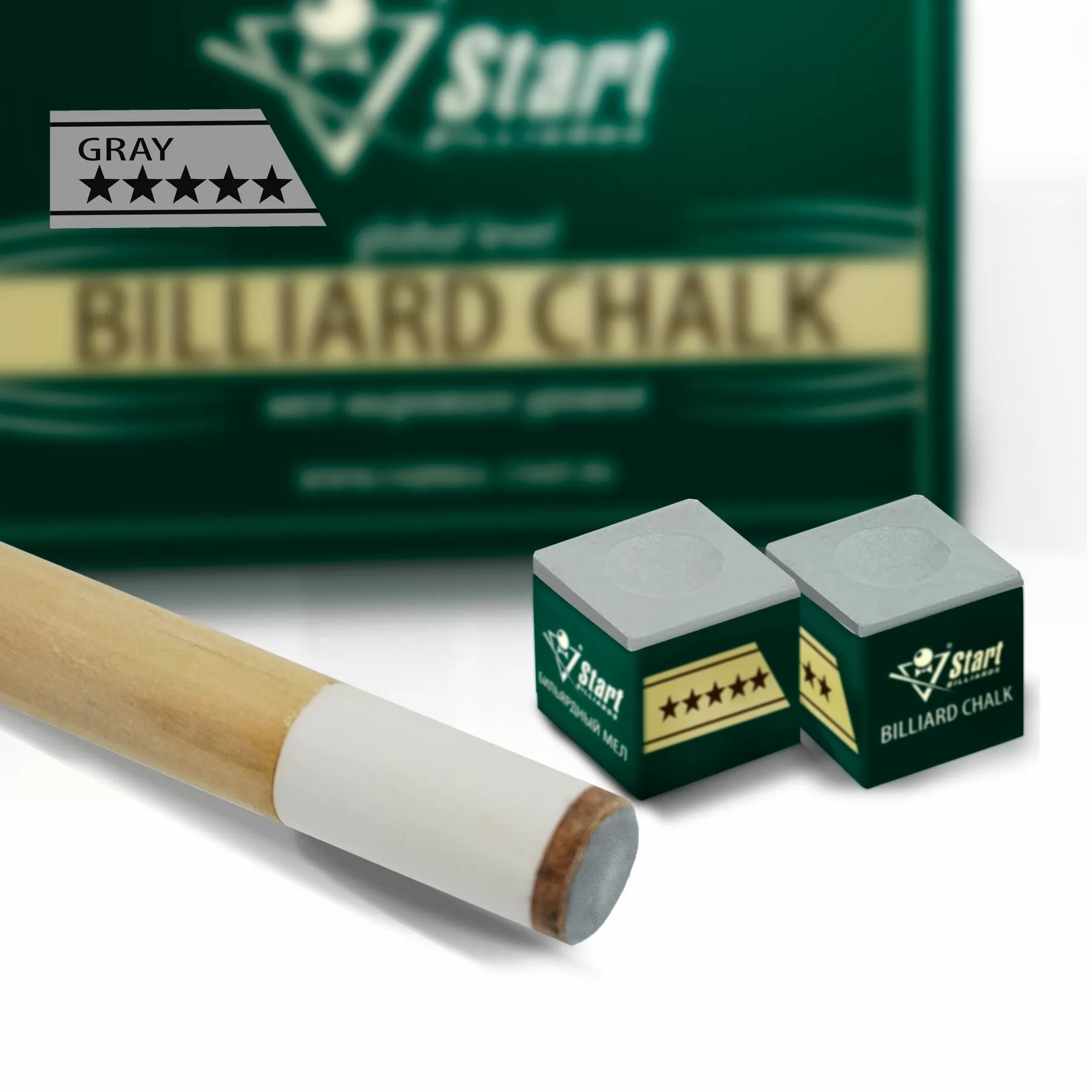 Мел Startbilliards 5 звезд серый (144шт)