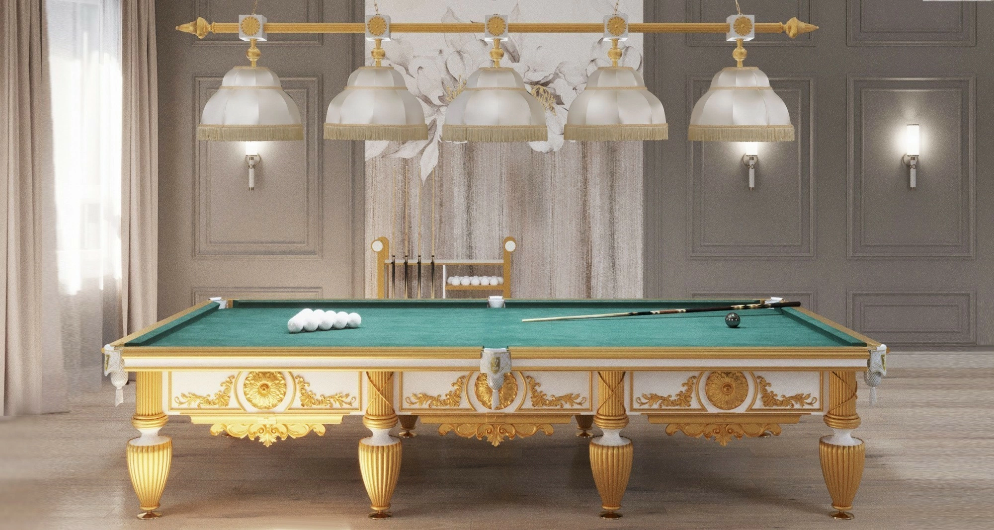 Лампа "Антика" 5пл. граб