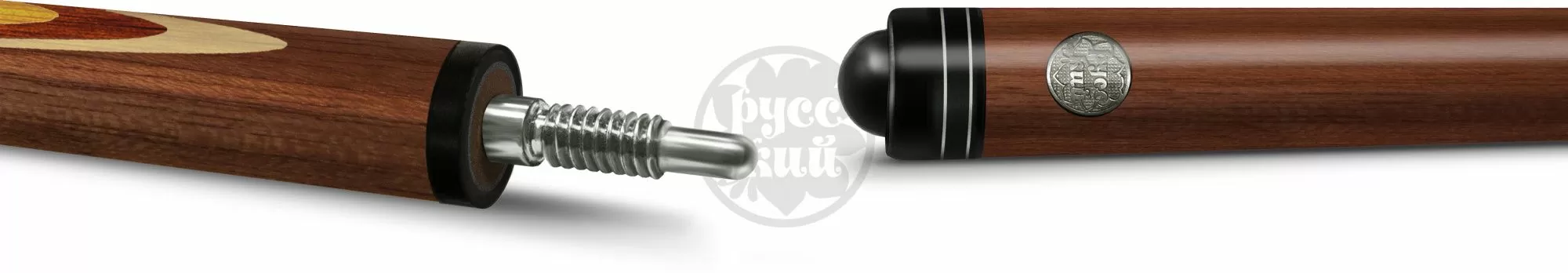 16-4-Р Кий "Классика 16-запилов" 2 РС, Попугай, ятоба/амарант/черн.граб/желт.граб(РК)