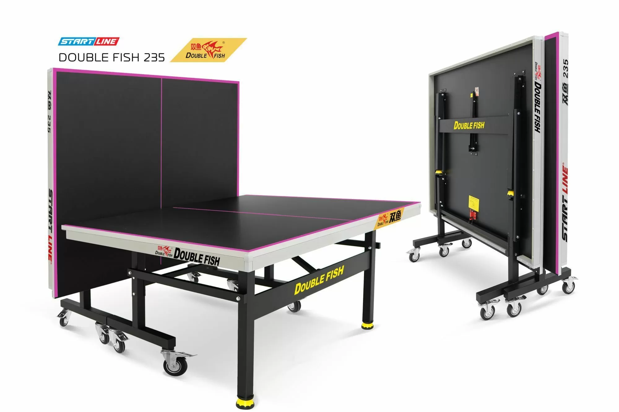 Стол теннисный Double Fish 235 черный