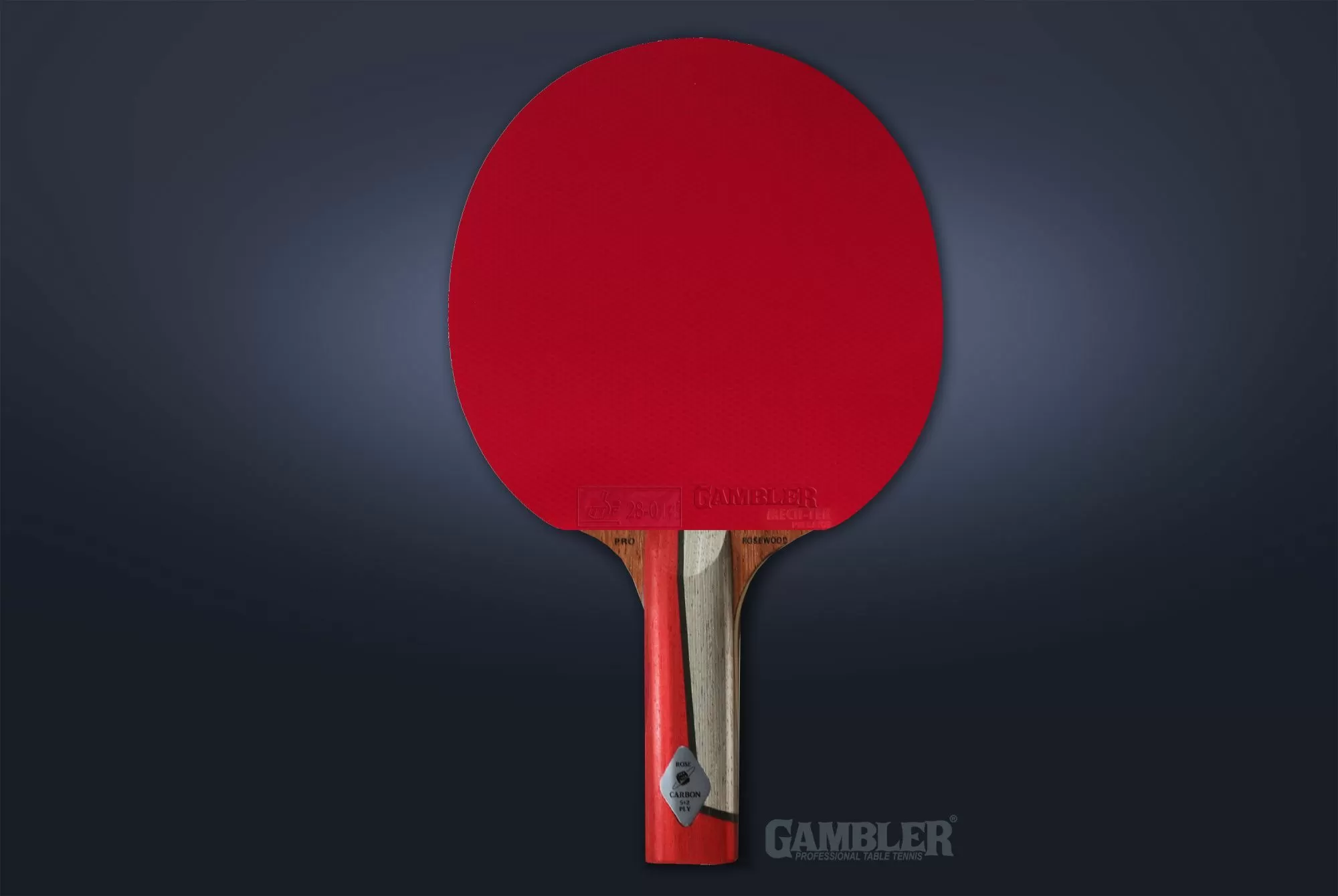 Ракетка Gambler ROSEWOOD IM8 CARBON MECH-TEK (прямая)