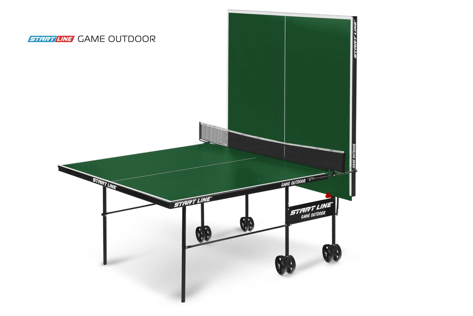 Стол теннисный Game 6 Всепогодный с сеткой Зеленый