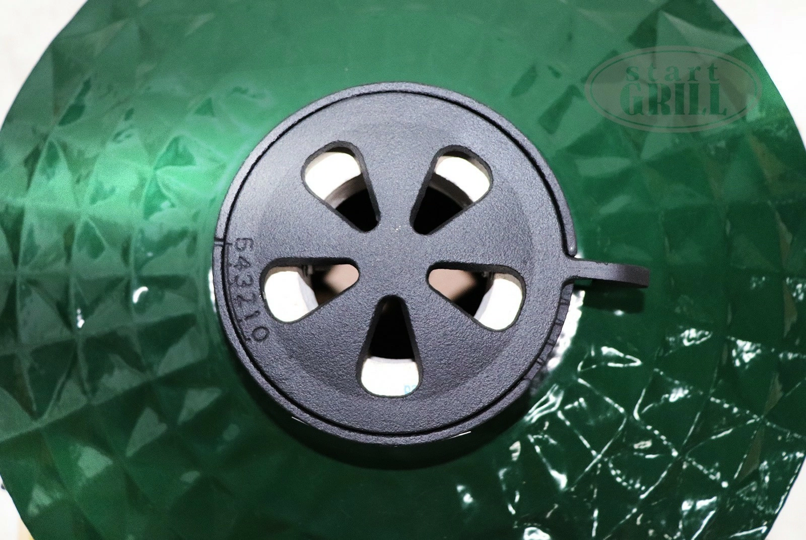 Керамический гриль-барбекю 24 дюйма (зеленый) (61 см)