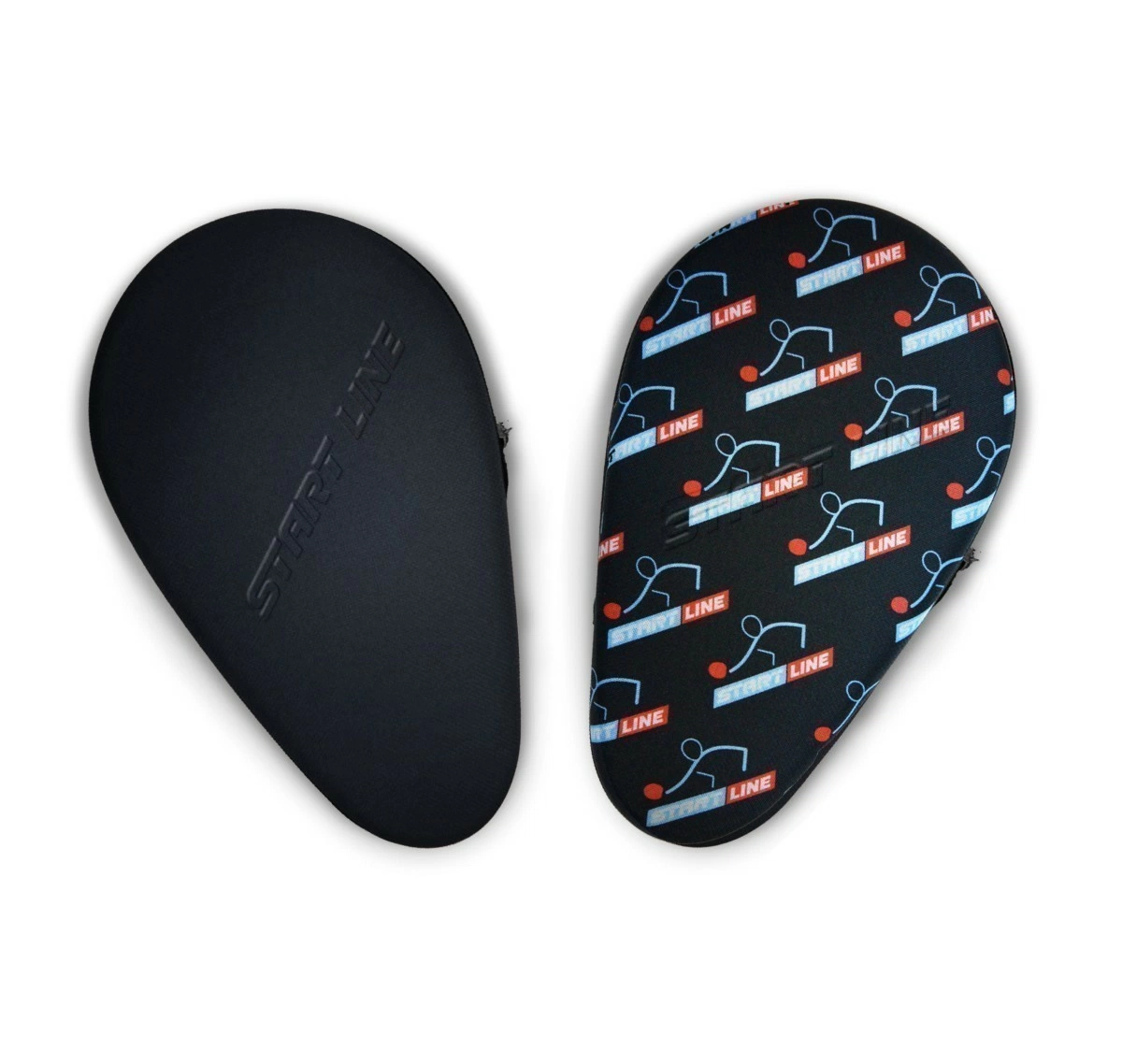 Чехол для теннисной ракетки формованный (черный)