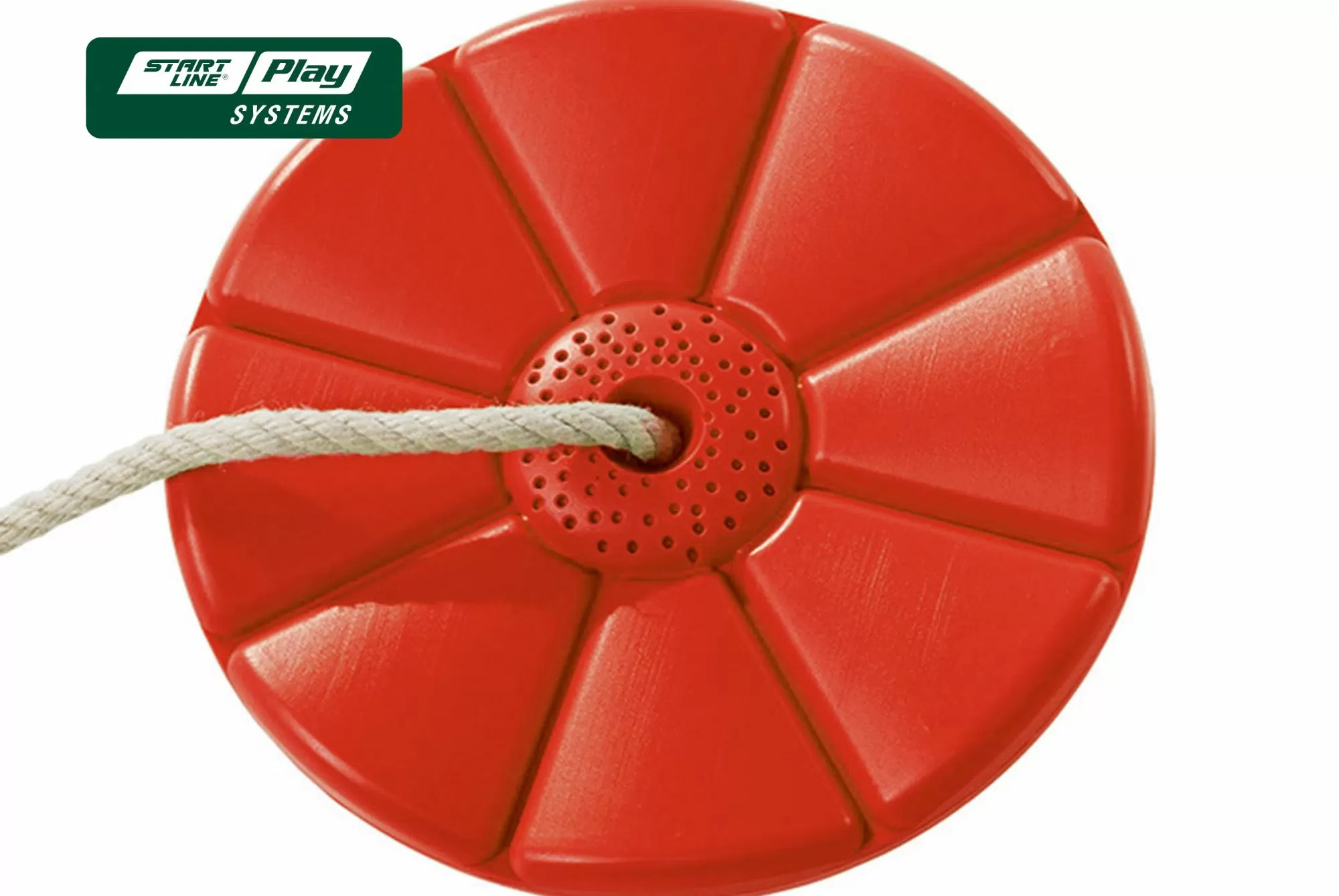 Пластиковое сиденье для качели "диск" красное