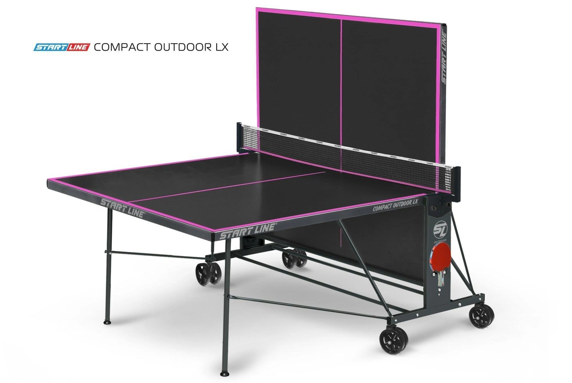 Стол теннисный Compact-2 LX  Всепогодный 6 black