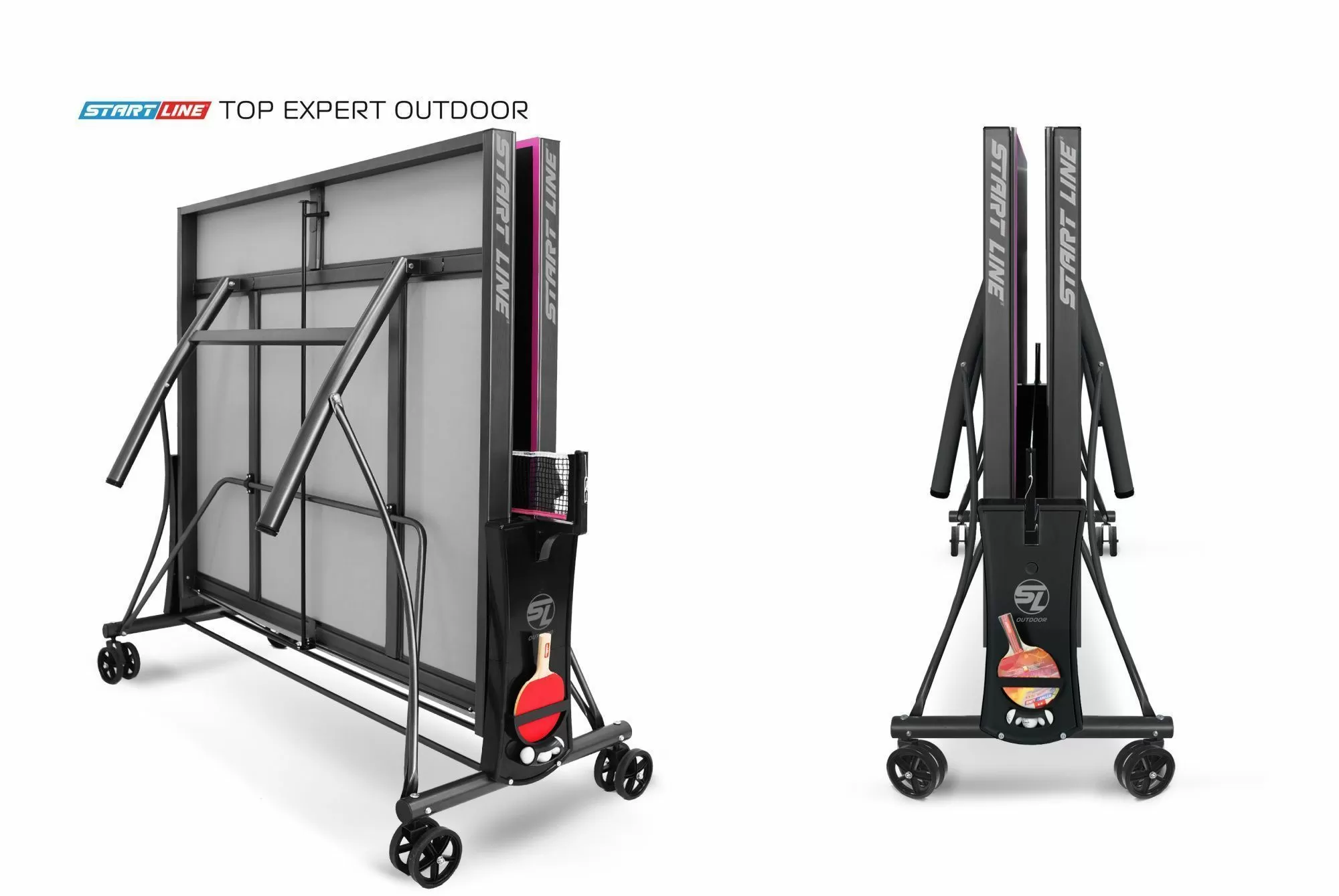 Стол теннисный Top Expert 6 Всепогодный Black