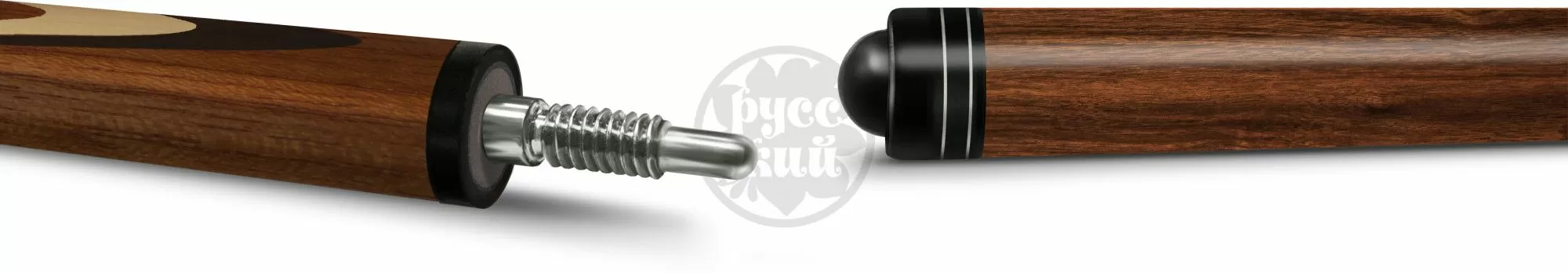 10-10-ПУЛ Кий "Классик 11-запильный" 2 РС, черн.граб/лайствуд(РК)