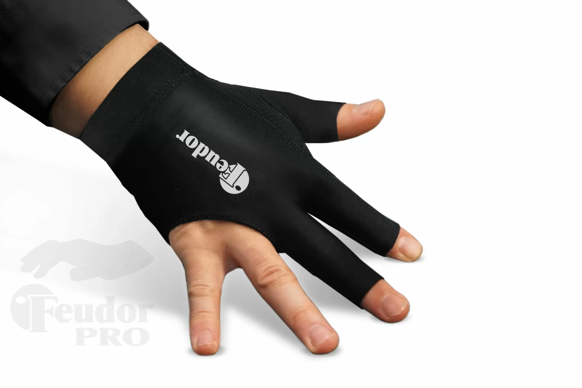 Перчатка-бильярдная Feudor Pro black Right XL