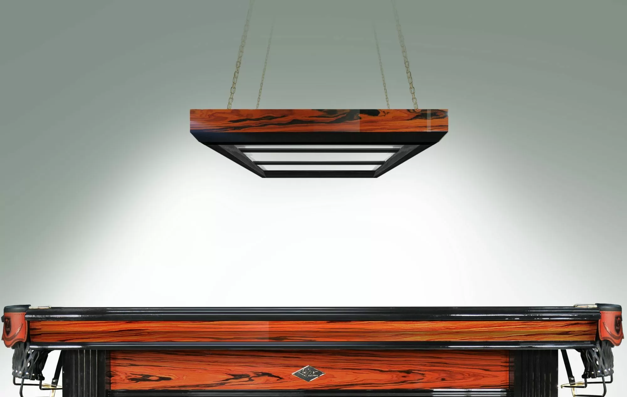 Лампа "Evolution-Экзотик" 4 секции ясень (палисандр красный)(ширина 600)