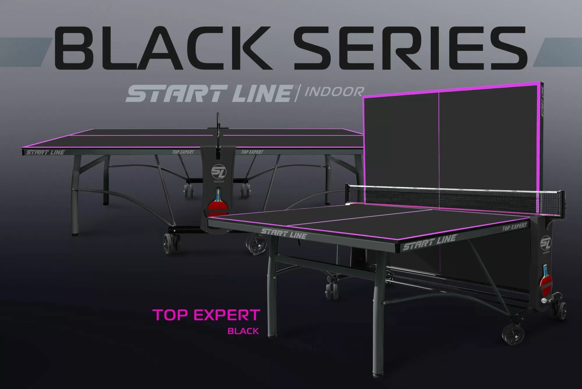 Стол теннисный Top Expert Black