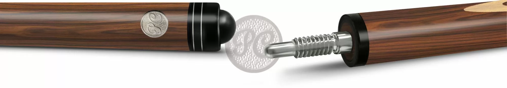 10-7-Р Кий "Классик 13-запильный" 2 РС, палисандр/граб(РС) 2