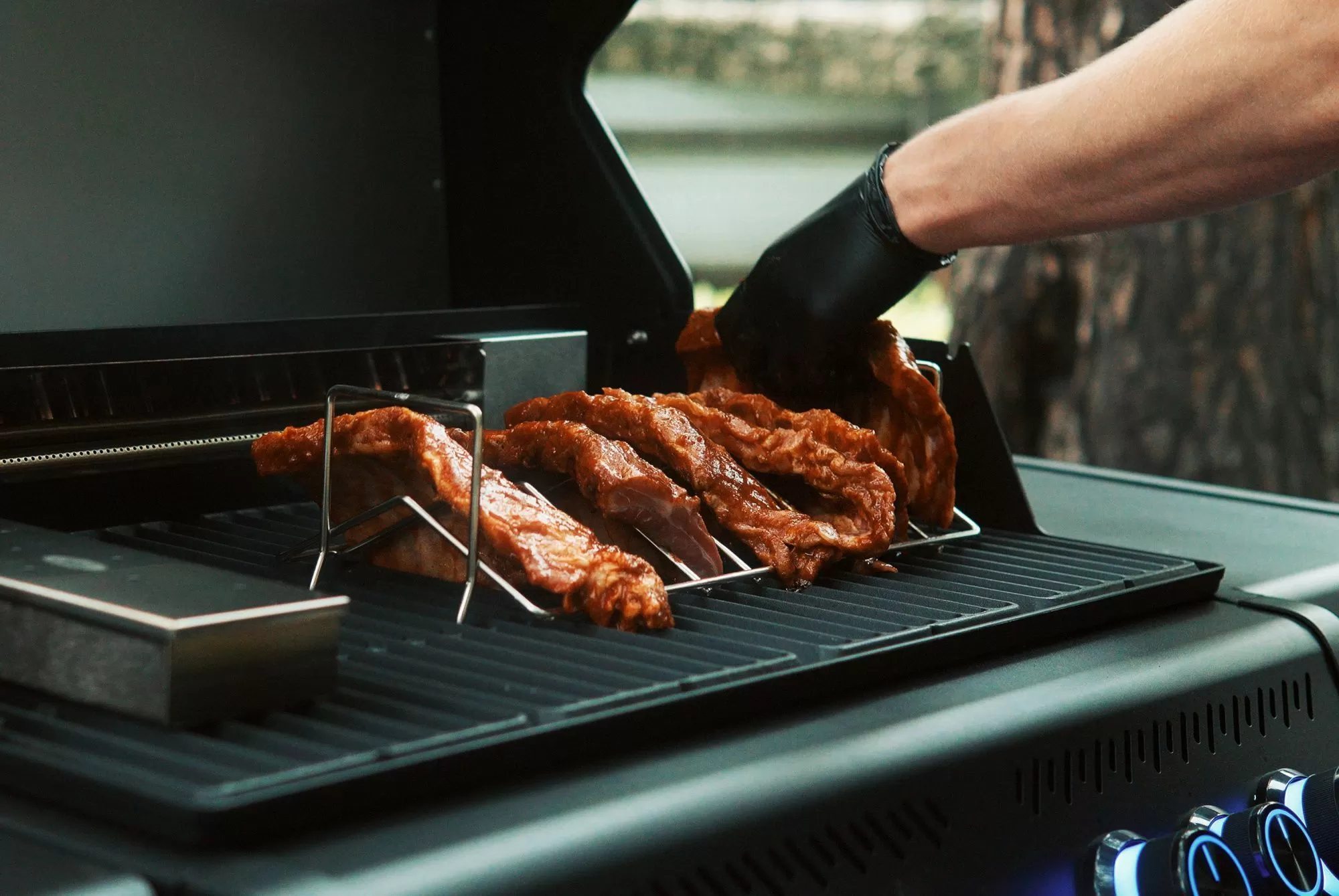 Газовый гриль 4+2 горелки