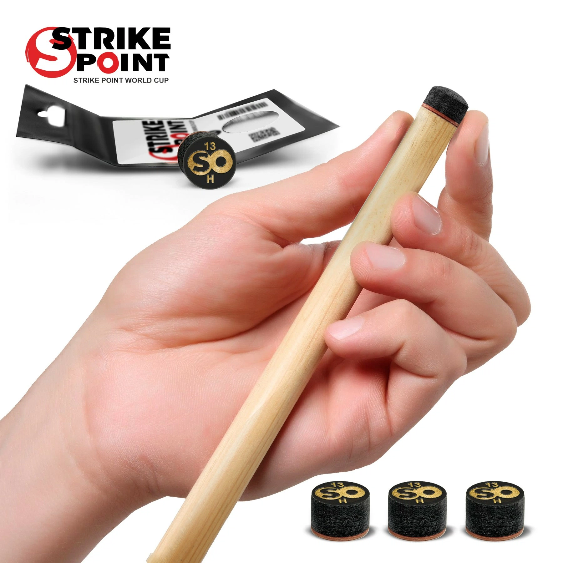 Наклейка для кия 13мм STRIKE POINT World CUP H, с фиброй 5