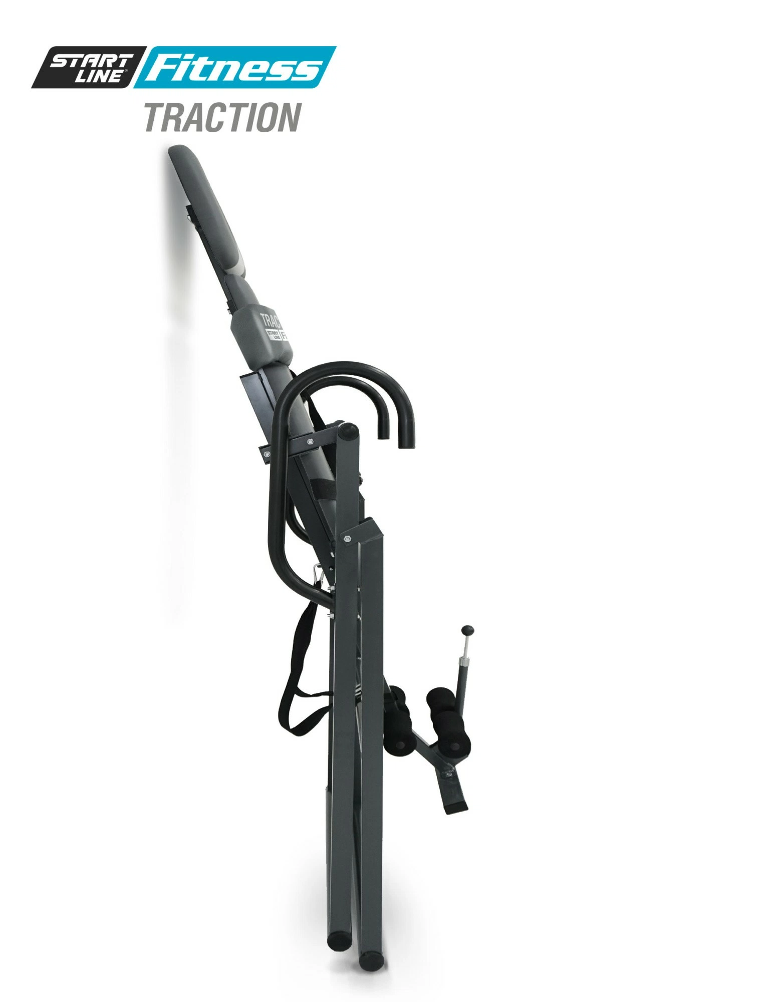 Инверсионный стол TRACTION серо-серебристый с подушкой