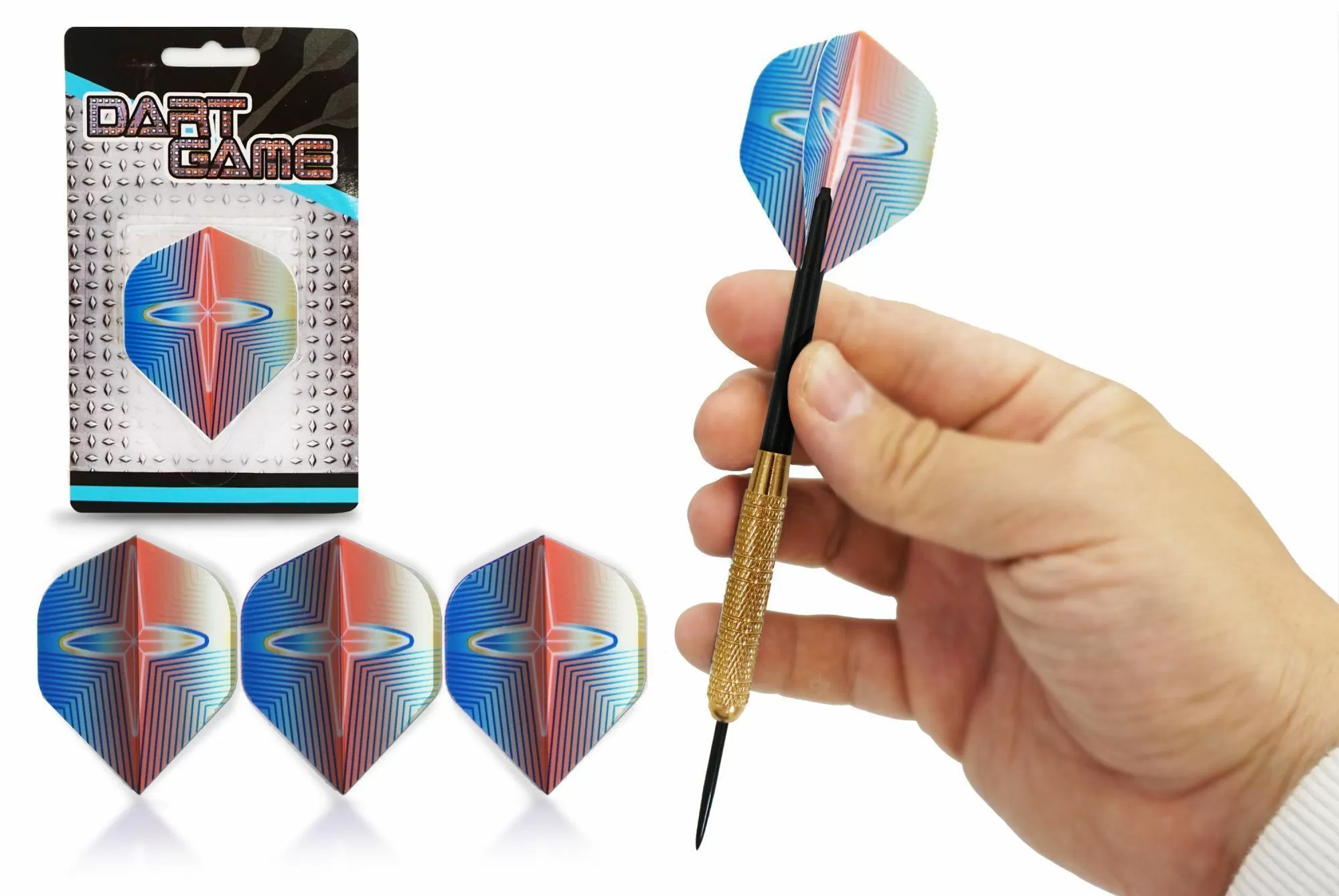 Набор оперений STAR BLUE PEACH 3 шт