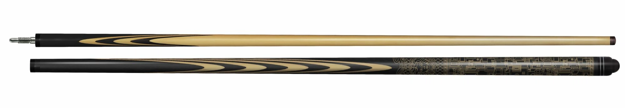 10-1-Р-Л-О-В Кий "Классик 13 запильный" 2 РС, черный граб/граб (Версаче)(РК)