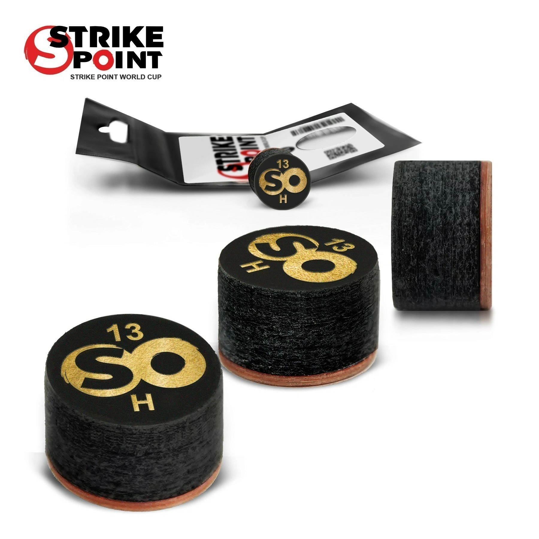 Наклейка для кия 13мм STRIKE POINT World CUP H, с фиброй 2