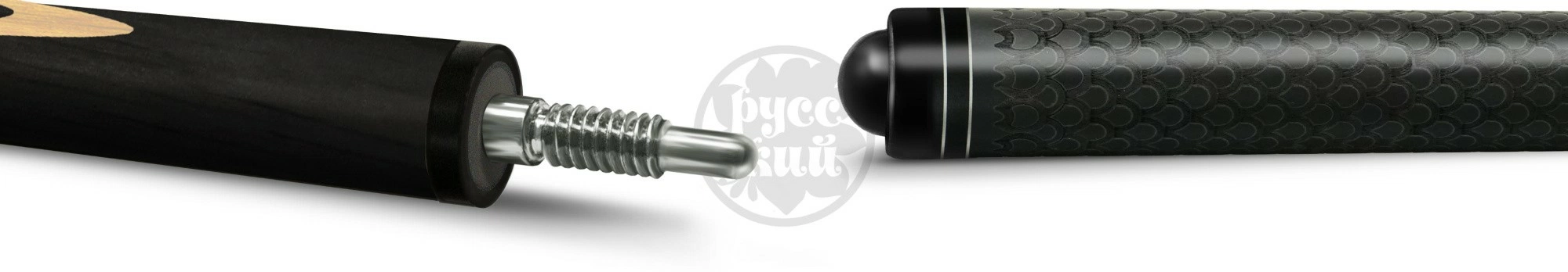 10-11-Р Кий "Классик 13-запильный" 2 РС, черн.граб/граб(РК) с гравировкой 2