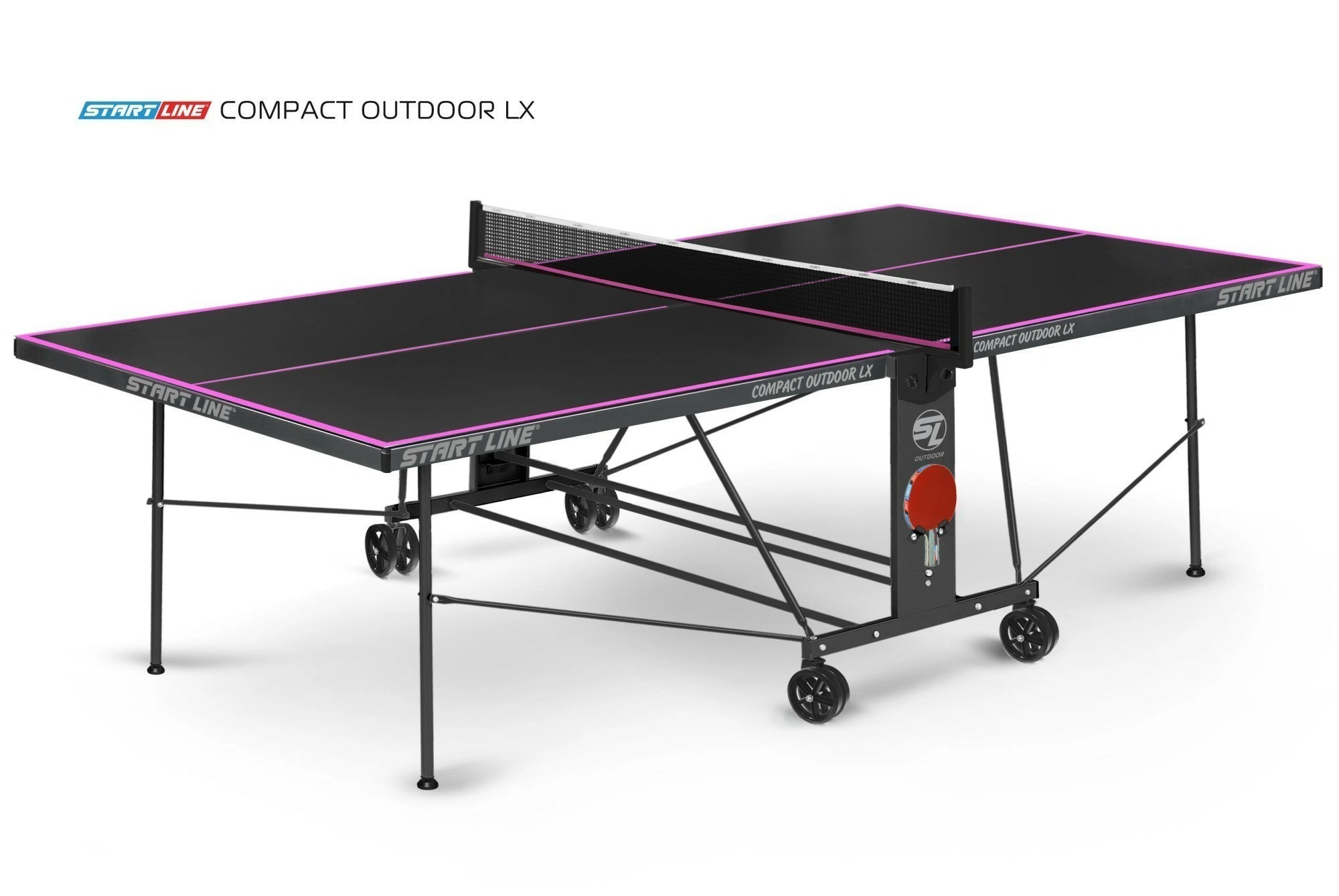 Стол теннисный Compact-2 LX  Всепогодный 6 black