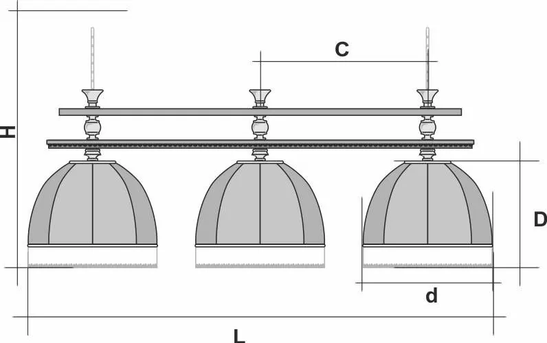 Лампа "Аристократ-Люкс 3" 3пл. береза