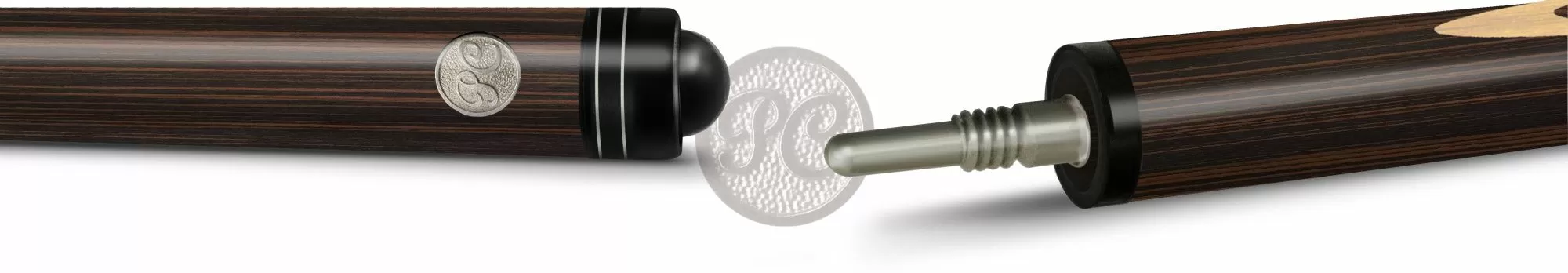 10-2У Кий "Классик 17-запильный с удлинителем" 2 РС, эбен 2