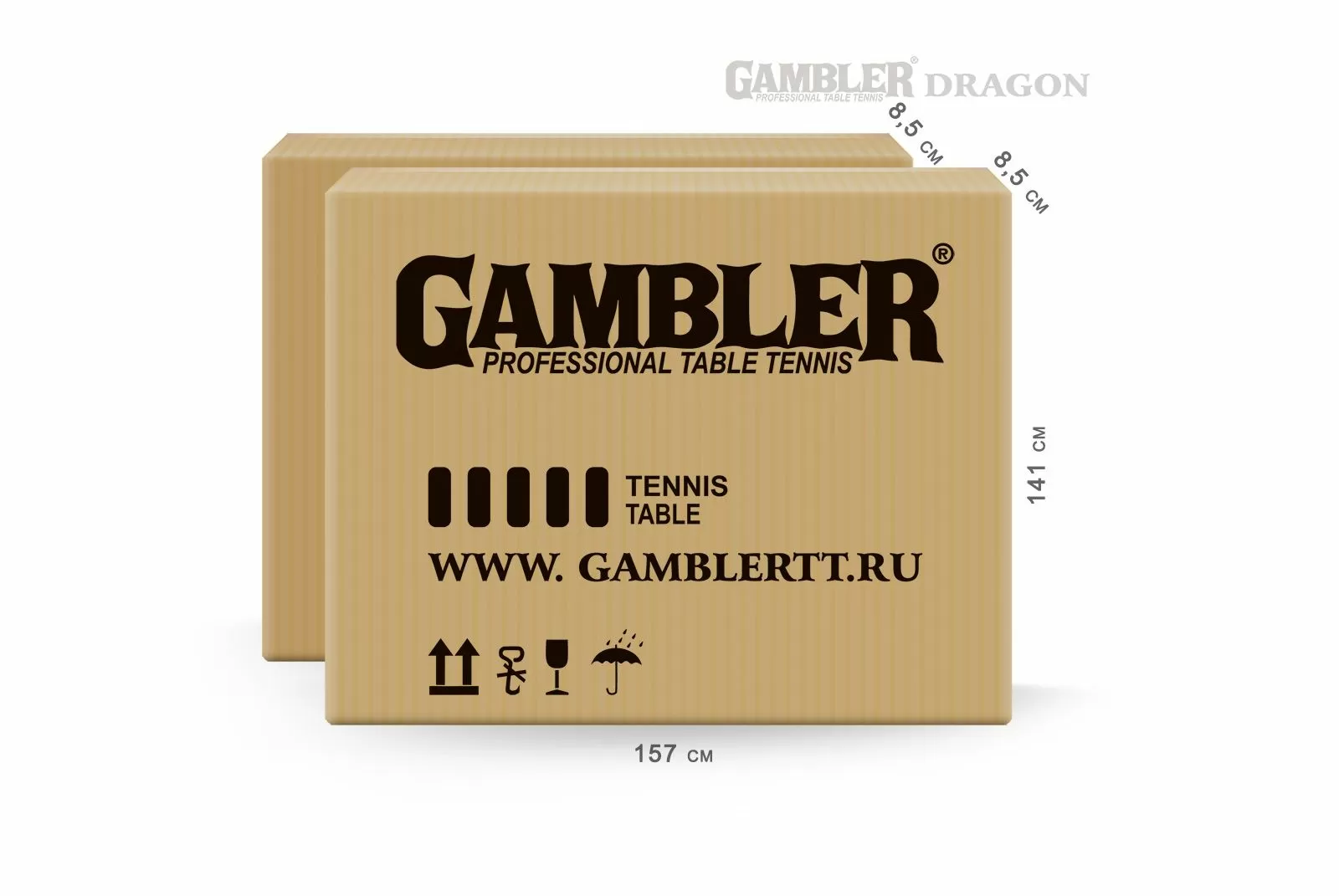 Стол теннисный DRAGON Зелёный