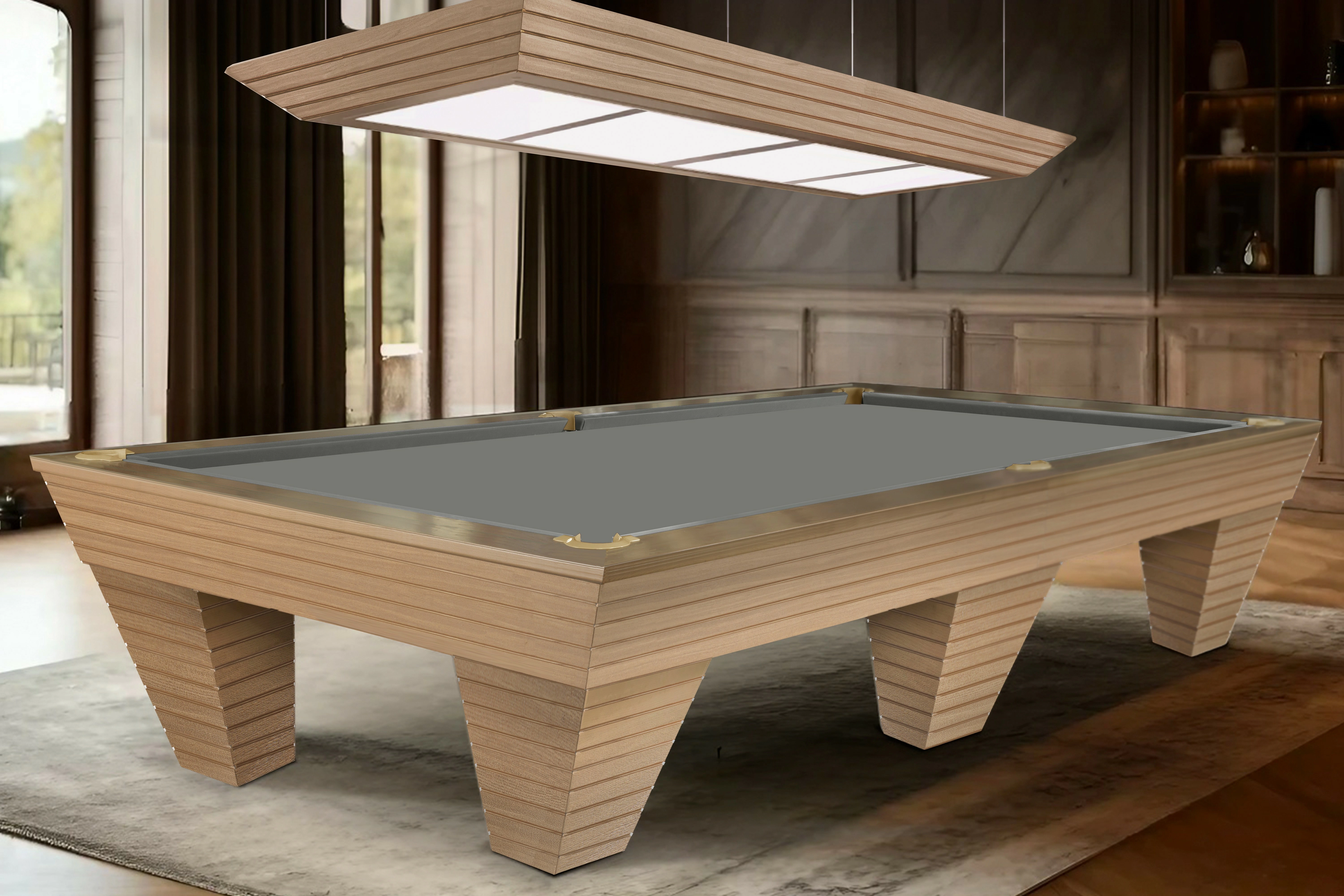 Лампа"Epatage" 4 секции ясень, МДФ, шпон