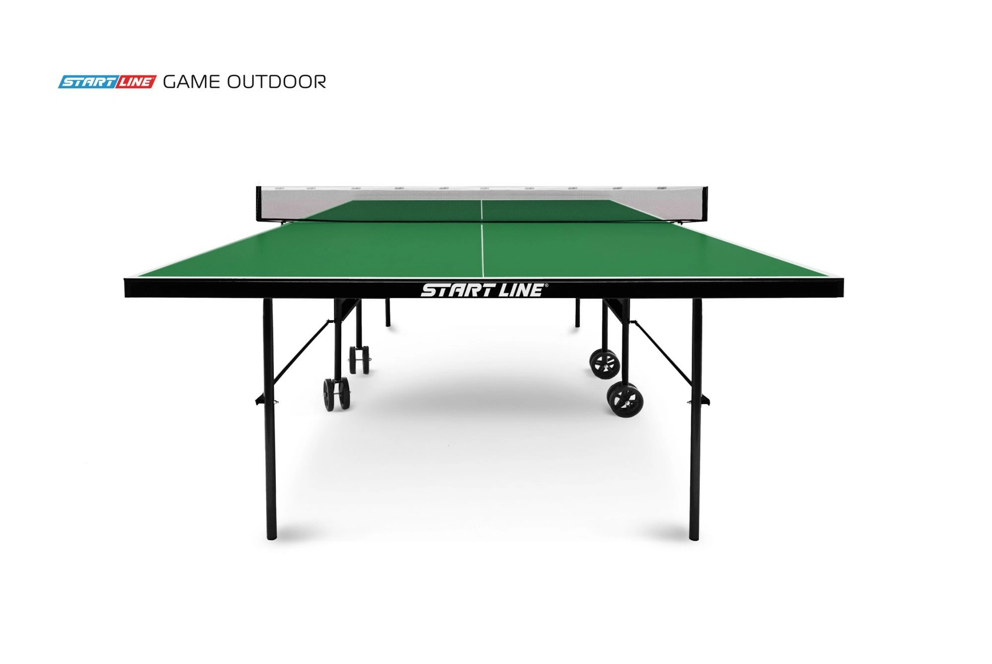Стол теннисный Game 6 Всепогодный с сеткой Зеленый