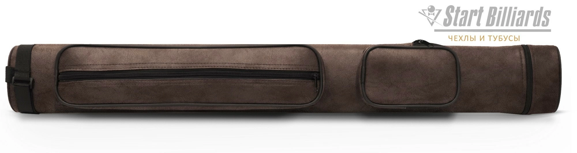 Тубус на 2 кия "GuePod" коричневый нубук