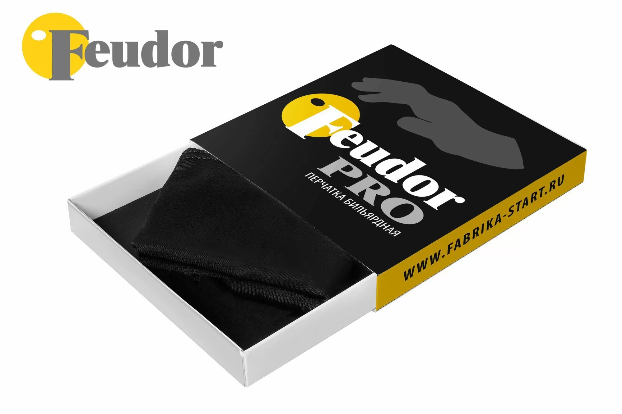 Перчатка-бильярдная Feudor Pro black Right XL
