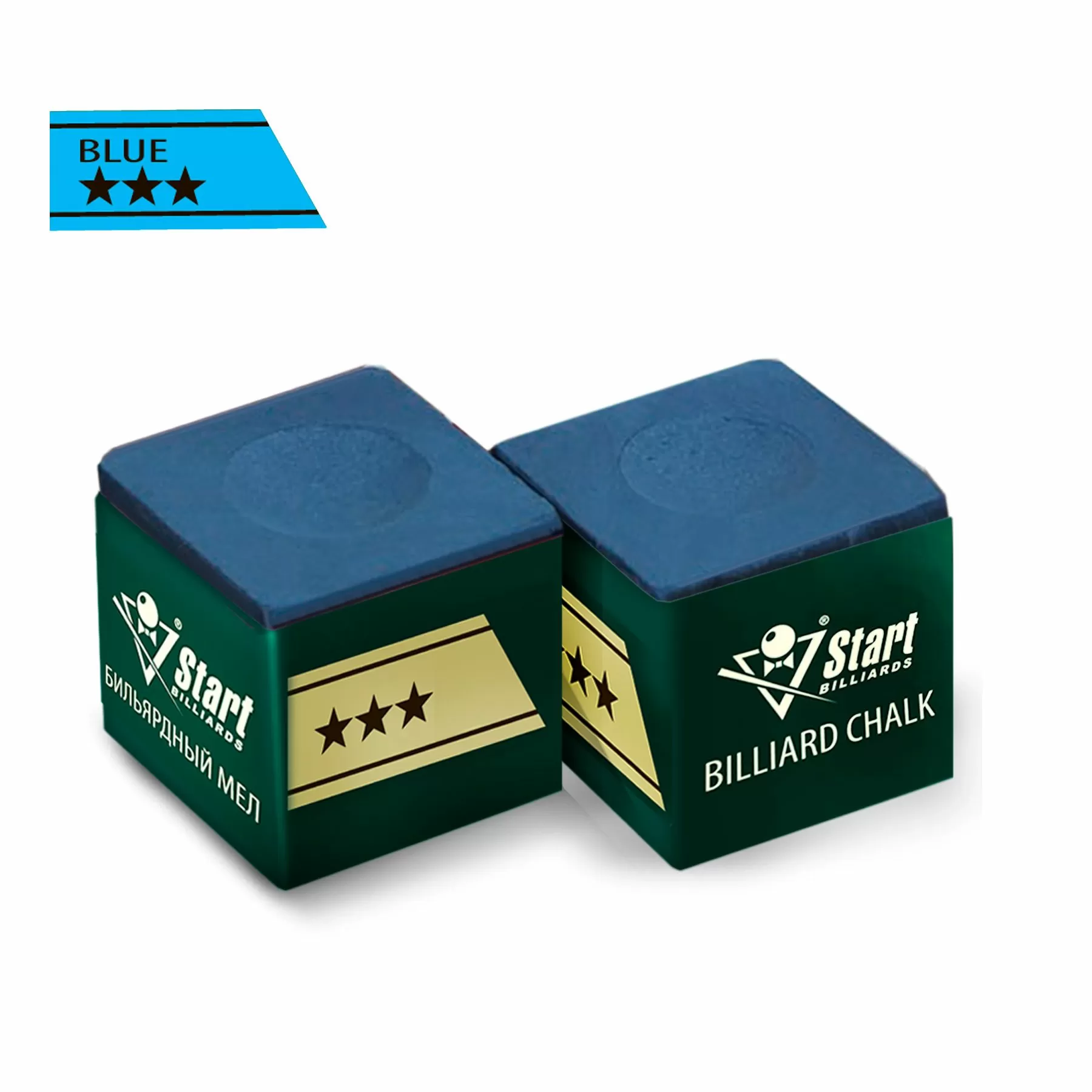Мел Startbilliards 3 звезды синий (144шт)