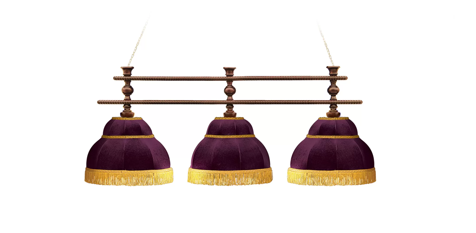 Лампа "Барон-Люкс" 3пл. ясень 3