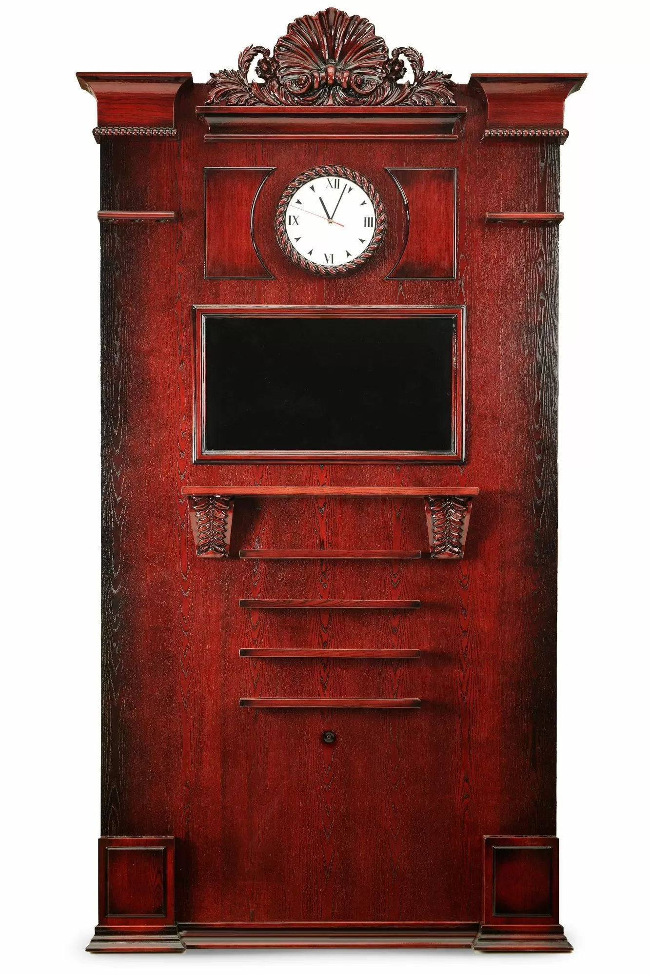 Киевница "Неаполь" К-21 с часами ясень / клен 4