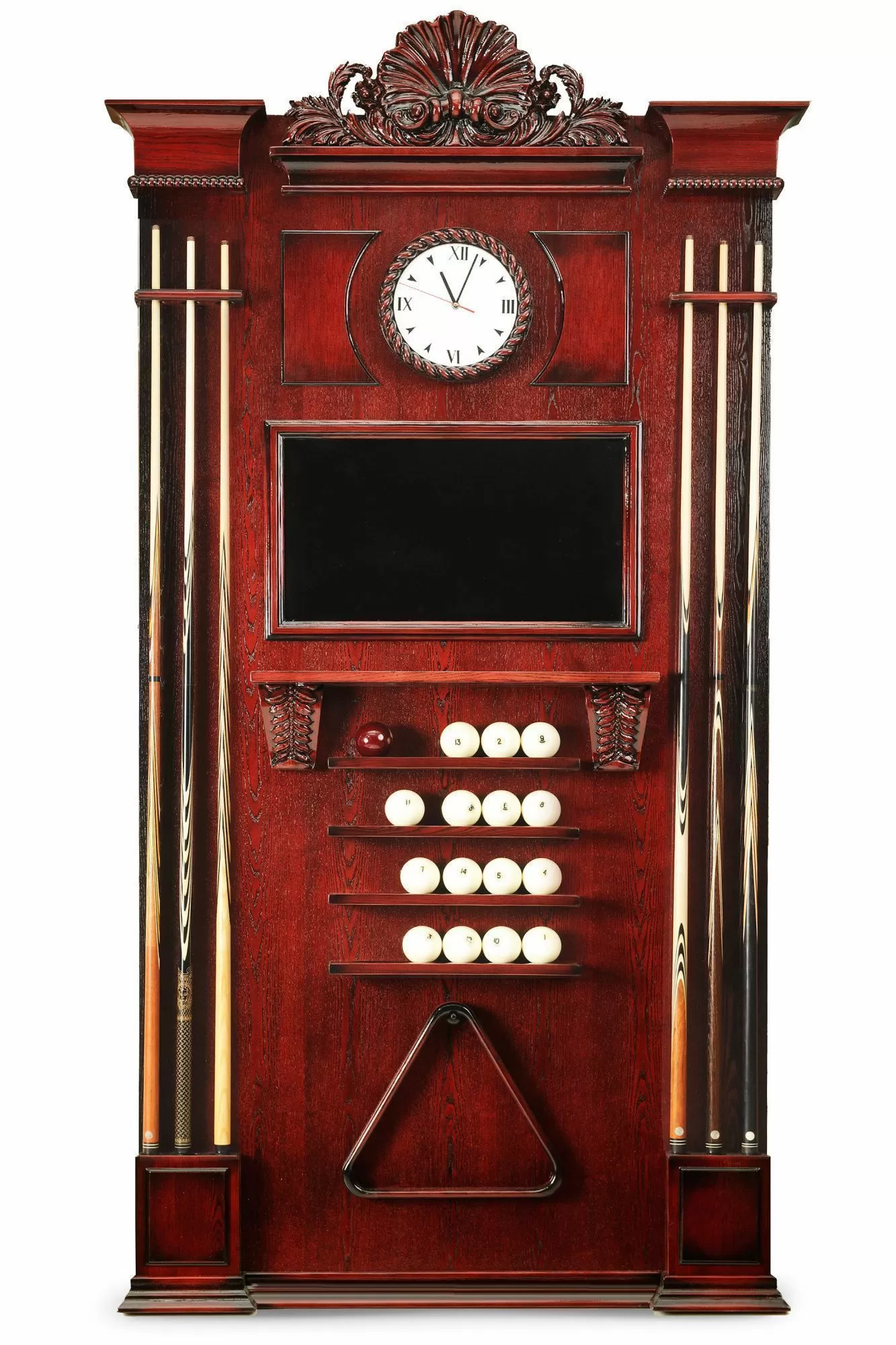 Киевница "Неаполь" К-21 с часами ясень / клен