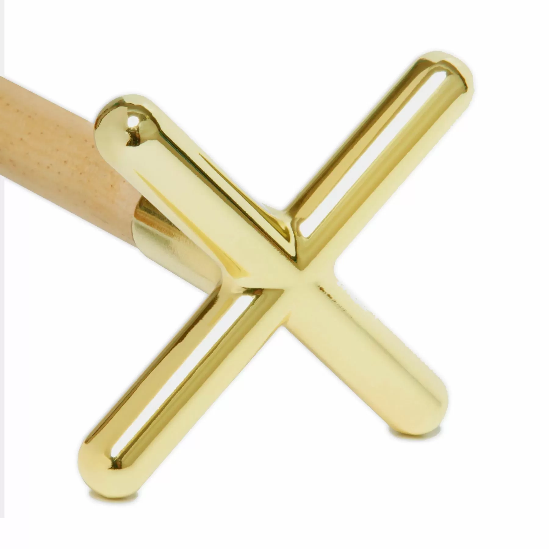 Насадка на кий крест золотой 3