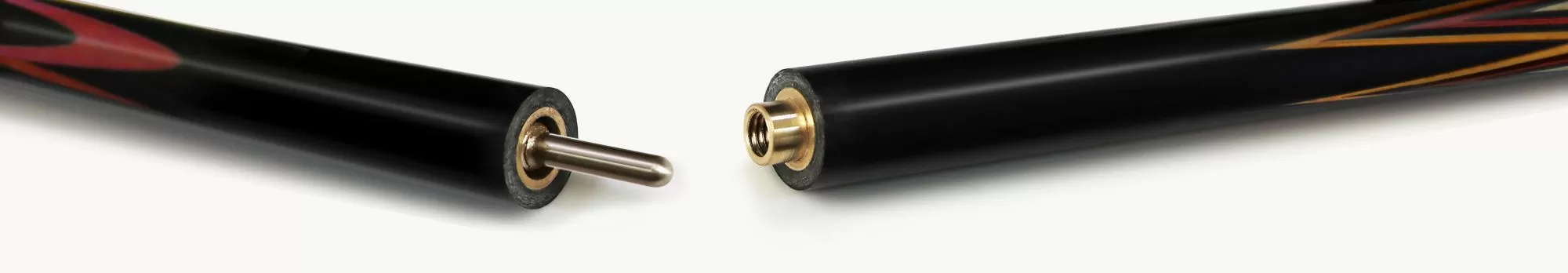 Кий Коралл, черный граб/красный граб /белый граб, 16-запилов, 2PC(ЯК) 3