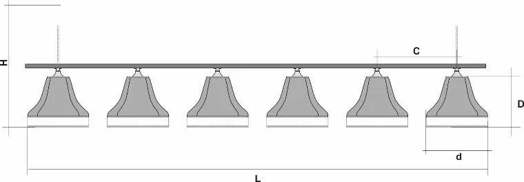 Лампа "Классика 2" 6пл. ясень 7