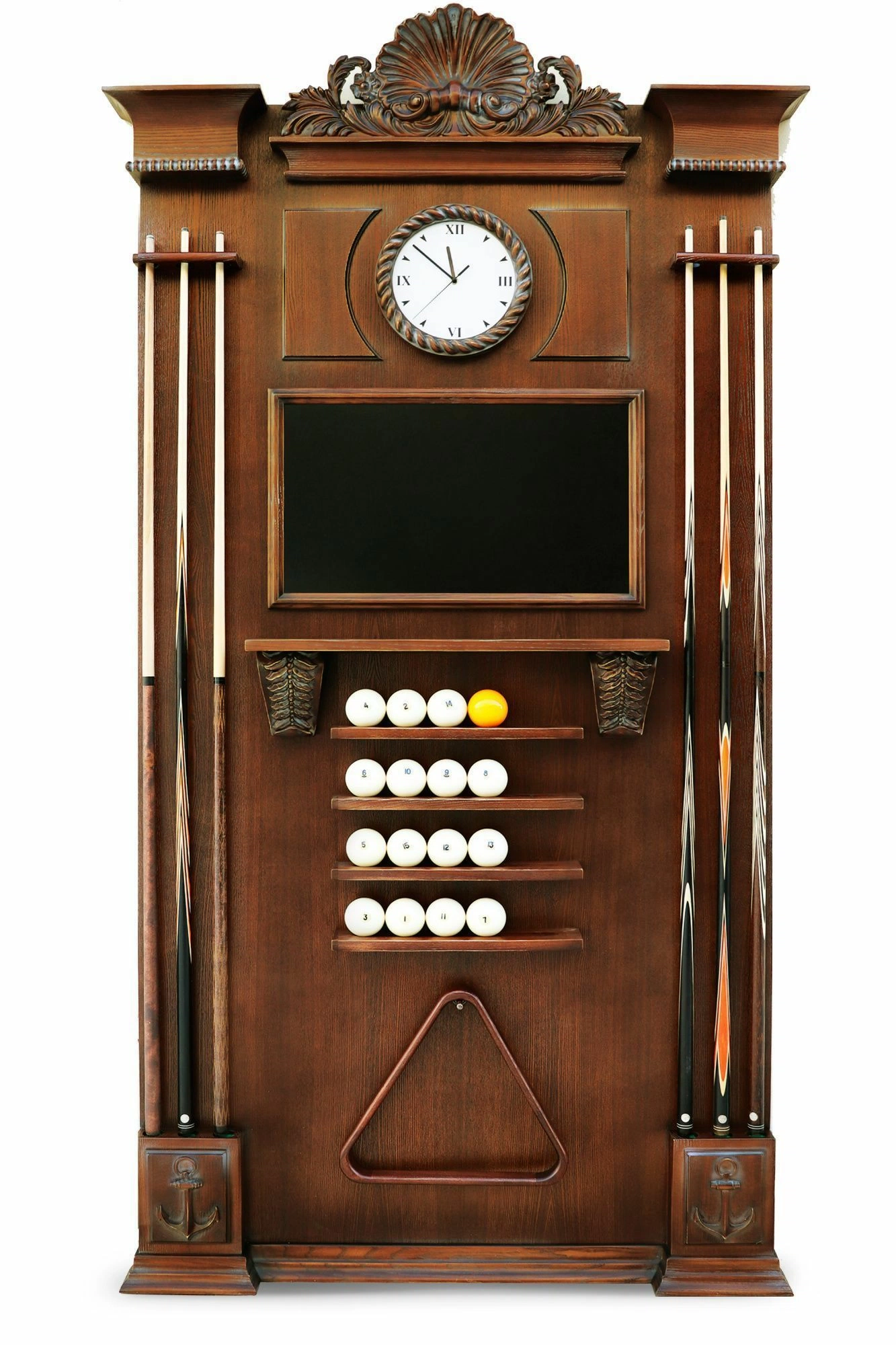 Киевница "Морская " К-21 с часами ясень / клён