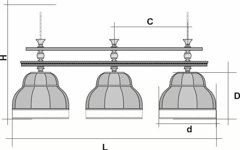Лампа "Лео II" 3пл. клен 6